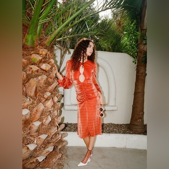 Selva Negra Lydia dress in metallic fuego - Picture 1 of 14